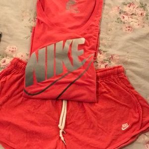 Nike short sleeve and short outfit